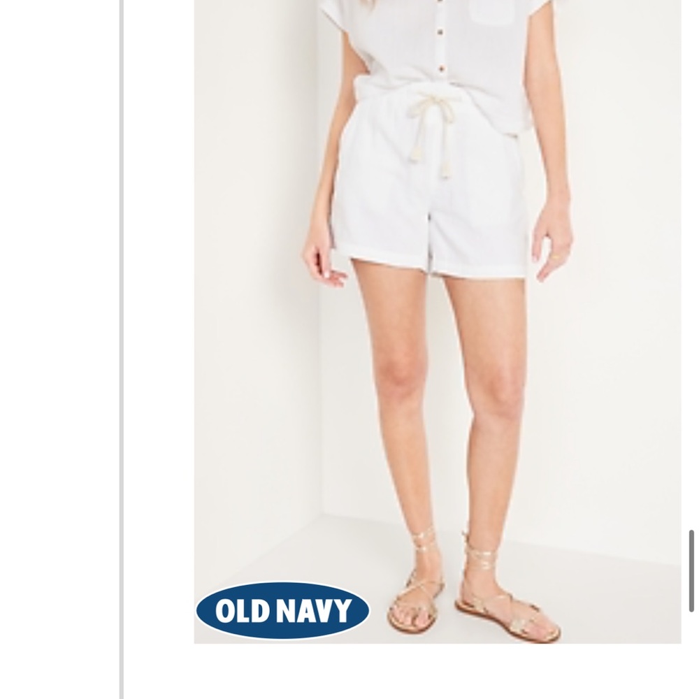 3 for $30💕 New High-Waisted Textured Cotton Pull-On Shorts for Women
